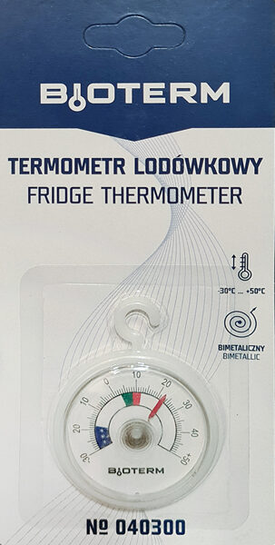 Thermometer for fridge and freezer