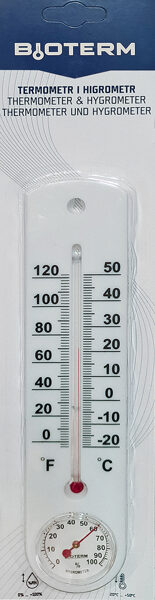 Fridge thermometer with hydrometer